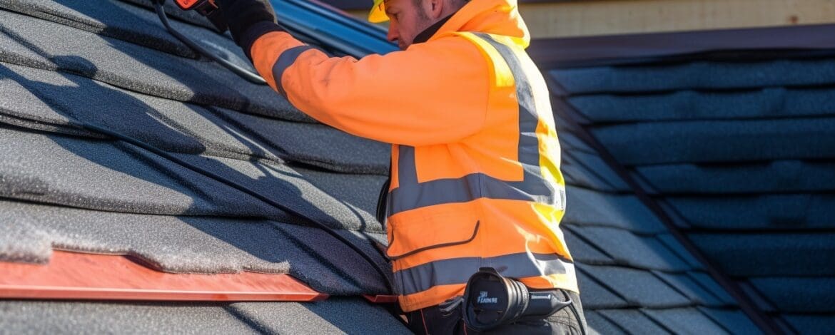 flir camera images for a roof inspection