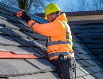 flir camera images for a roof inspection
